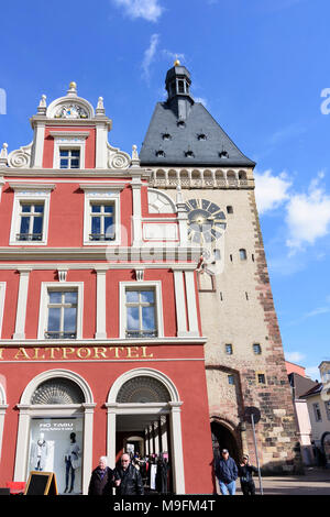 Speyer: Stadttor (city gate) Altpörtel, , Rheinland-Pfalz, Renania-Palatinato, Germania