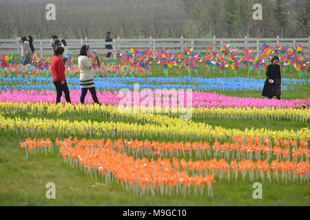 Marzo 24, 2018 - Nanjin, Nanjin, Cina - Nanjing, Cina-24th Marzo 2018: Il Nomad festival in Nanjing East cinese della provincia di Jiangsu. (Credito Immagine: © SIPA Asia via ZUMA filo) Foto Stock