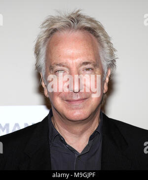 Alan Rickman frequentando la nuova produzione di Broadway 'Seminar' Meet & Greet presso il Foxwoods Studioa prove in New York City. Settembre 28, 2011. Credito: Walter McBride / MediaPunch Foto Stock