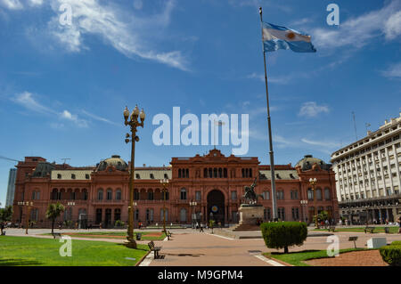 La casa rosada, la casa del governo di Buenos Aires, Argentina Foto Stock