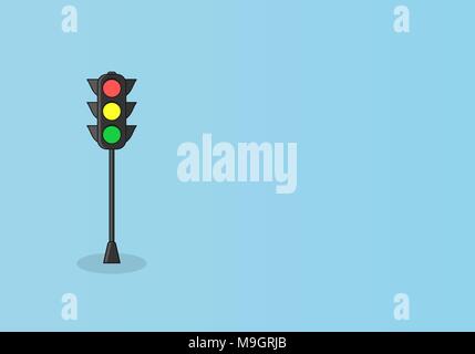 Sfondo semplice con una sola delle luci. Illustrazione per la progettazione Illustrazione Vettoriale