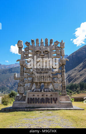 Museo Inkariy in Cusco / Calca Perù. Foto Stock