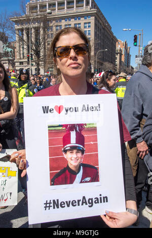 Alex Schachter, 14 anni, è stato ucciso in un tiro di massa Febbraio 14, 2018. Diciassette persone sono state uccise e diciassette di più sono stati feriti da una lon Foto Stock