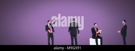 Imprenditore in sequenza Foto Stock