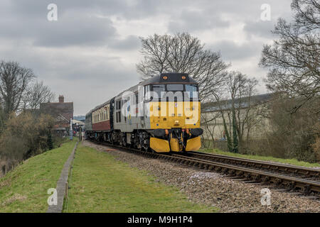 La ferrovia Bluebell Diesel weekend di gala, 2018 Foto Stock