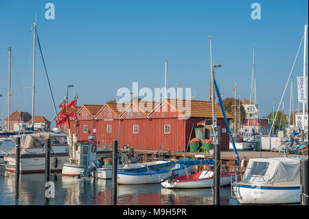 Porto, Laboe, Mar Baltico, Schleswig-Holstein, Germania, Europa Foto Stock