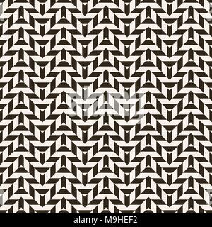 Geometrica pattern senza giunture. Moderna ed elegante struttura. Ripetere regolarmente geometriche forme a zig-zag. Vettore sfondo astratto Illustrazione Vettoriale