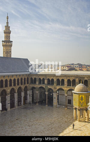 La grande moschea del Umayyads, Damasco Foto Stock