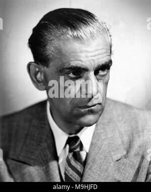 Boris Karloff, circa 1942 William Henry Pratt (1887 - 1969), meglio noto come Boris Karloff, attore inglese Foto Stock