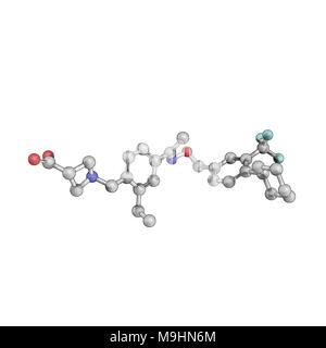 Siponimod è un selettivo sfingosina-1-fosfato modulatore del recettore che è un farmaco in sperimentazione per la sclerosi multipla (MS) Foto Stock