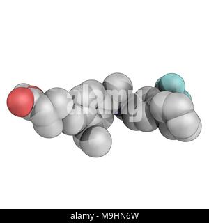 Siponimod è un selettivo sfingosina-1-fosfato modulatore del recettore che è un farmaco in sperimentazione per la sclerosi multipla (MS) Foto Stock