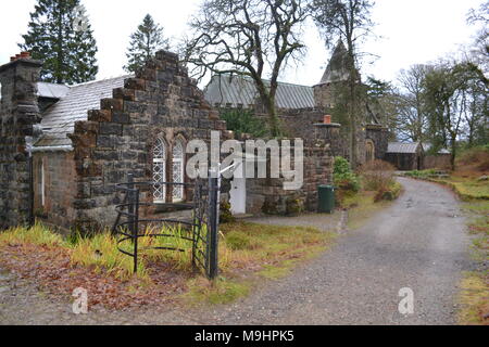 'Saint conans kirk' 'Loch Awe ' dalmally' 'Scottish highlands' 'scotland' 'Kilchurn Castle' 'architettura' "storico". Foto Stock