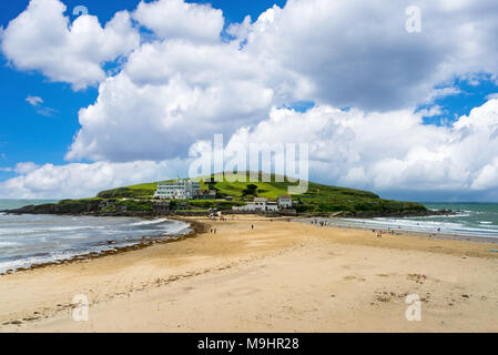 Burgh Island da Bigbury-On-mare a sud prosciutti Devon England Regno Unito Europa Foto Stock