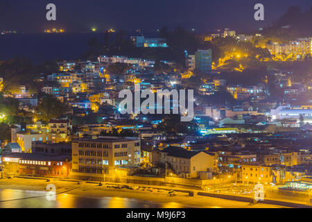 Cheung Chau isola al momento del tramonto, hong kong landmark Foto Stock