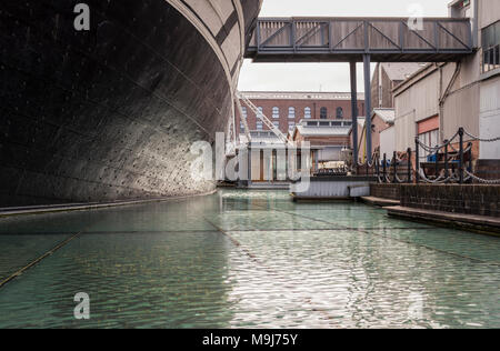 Brunel SS Gran Bretagna nella Great Western Dockyard, Bristol. Foto Stock