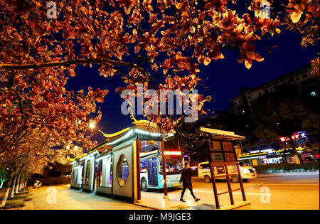 , Suzhou Suzhou, Cina. 26 Mar, 2018. Suzhou, Cina-26th Marzo 2018: orchidee fiorisce in notturna a Suzhou, est cinese della provincia di Jiangsu. Credito: SIPA Asia/ZUMA filo/Alamy Live News Foto Stock