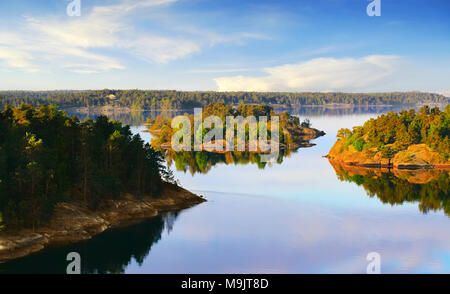Cluster di piccole isole Foto Stock