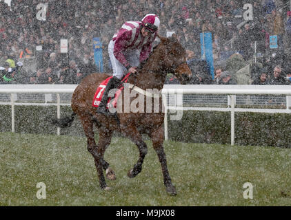 Uttoxeter Racecourse - Midlands gran giornata nazionale 2018 Foto Stock