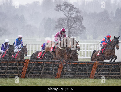 Uttoxeter Racecourse - Midlands gran giornata nazionale 2018 Foto Stock