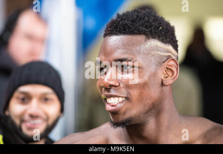 05 marzo , Londra , Inghilterra , Selhurst Park Stadium , Paul Pogba Manchester United lettore durante il match di premier league vs Crystal Palace Foto Stock