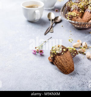 Cioccolato artigianale cookies Madeleine Foto Stock