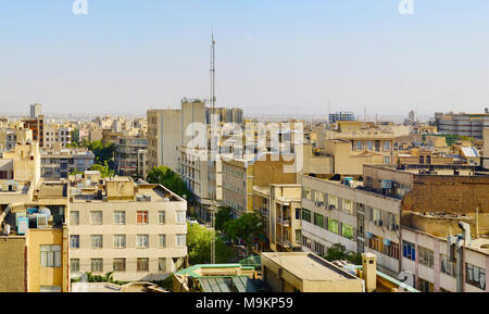 Paesaggio urbano della città di Teheran, Architettura tipica. Iran Foto Stock