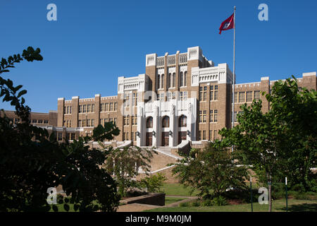 Little Rock Central High School, sito di desegregazione forzata durante il movimento per i diritti civili, Little Rock, Arkansas, STATI UNITI D'AMERICA Foto Stock