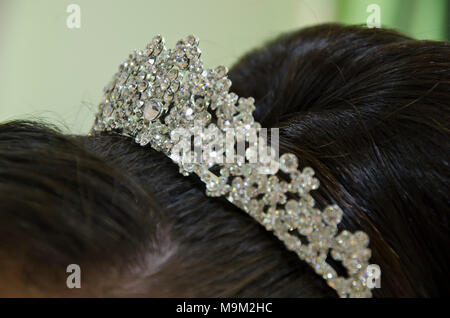 Tiara per la sposa Foto Stock