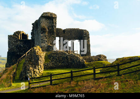 Resti del castello a Kendal, Cumbria Foto Stock