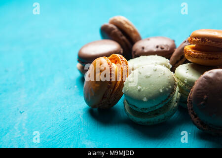 Assortimento di macaron i cookie Foto Stock