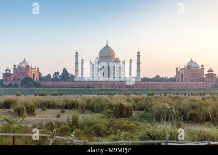 Taj Mahal, Agra, Uttar Pradesh, India Foto Stock