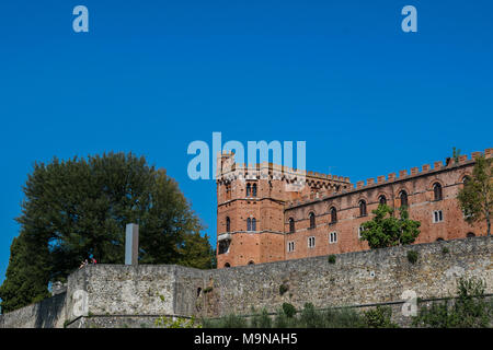 Castello di Brolio in Toscana, Italia Foto Stock