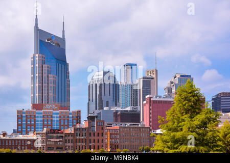 Nashville, TN - sett. 19, 2017: Nashville, TN lo skyline della citta'. Foto Stock