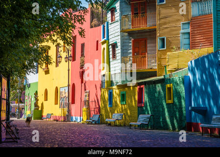 El Caminito, La Boca, Buenos Aires, Argentina Foto Stock