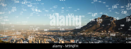 Immagine composita della schermata con i tempi Foto Stock