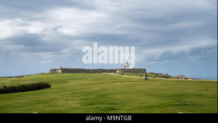 Castillo San Felipe del Morro di San Juan, Puerto Rico Foto Stock