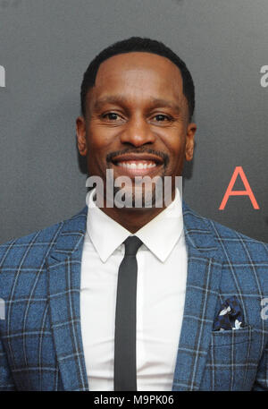 Lyriq BentNEW YORK, NY, STATI UNITI D'AMERICA. 27 Mar, 2018. Kendrick Cross a NY premiere di acrimonia presso il Teatro SVA 27 marzo 2018 nella città di New York. Credito: John Palmer/media/punzone Alamy Live News Foto Stock