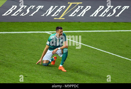 Berlino, Germania. 27 Mar, 2018. 27 marzo 2018, Germania, Berlino, lo stadio Olympia: Calcio, cordiale incontro internazionale, Germania vs Brasile: la Germania Sandro Wagner. Credito: Soeren Stache/dpa/Alamy Live News Foto Stock