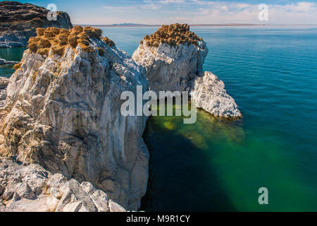 Lago Khyargas, Mongolia Foto Stock