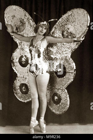 Ballerino in costume di butterfly, 1930, Germania Foto Stock