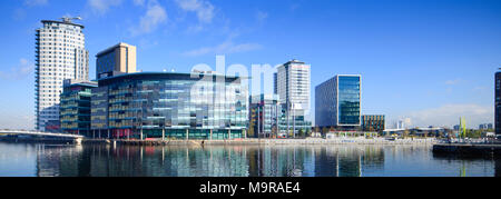 Media Center Salford Quays Greater Manchester Lancashire Inghilterra Foto Stock