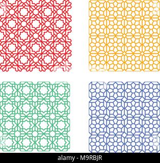 Seamless modello islamico, vettore geometrico art design Illustrazione Vettoriale