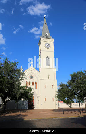 Vista da San Augustin de Plazal Laredo Laredo, Texas Foto Stock