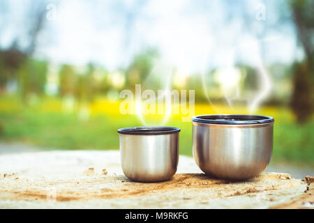 Caffè alla mattina il tempo con la luce del sole. Foto Stock