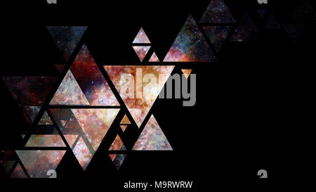 Lo spazio e la geometria del design. La minima nozione d'arte. Abstract background. Gli elementi di questa immagine fornita dalla NASA. Foto Stock