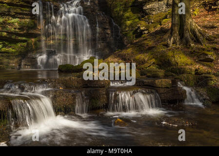 Forza Scaleber vicino a stabilirsi in Yorkshire Foto Stock