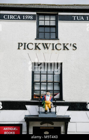 Pickwick's Auctioneers, Llanrwst, il Galles del Nord. Foto Stock