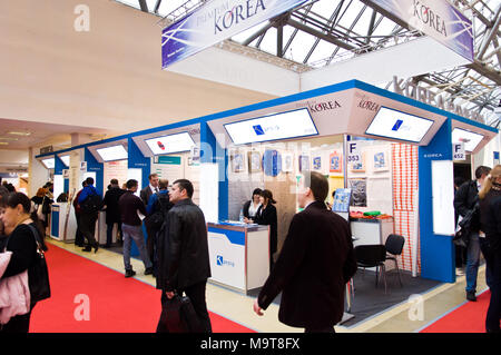 Corea stand al MosBuild 2013 mostra, aprile 2013, Mosca, Russia Foto Stock