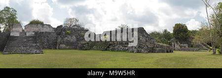 Kohunlich, sito archeologico di pre-colombiana civiltà Maya vicino a Chetumal Foto Stock