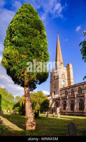 Anglicana Chiesa a Burford, Oxfordshire, England, Regno Unito Foto Stock